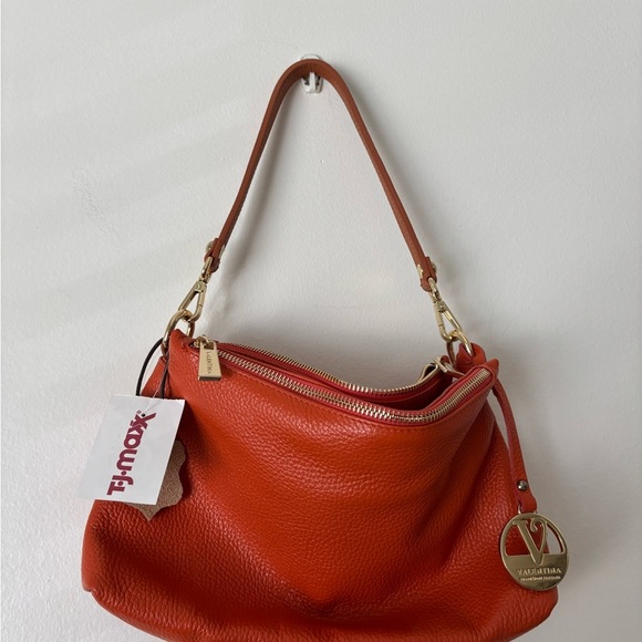 Valentina Elegant Orange Handbag - Picture 5 of 13